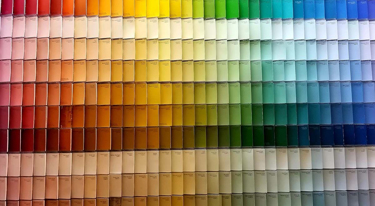 Bright and Colourful Paint Colour Samples