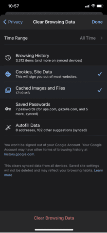 Screenshot 2021-11-10 at 16.58.56 Clear Cache