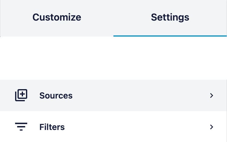 Change Social Media Feed Source
