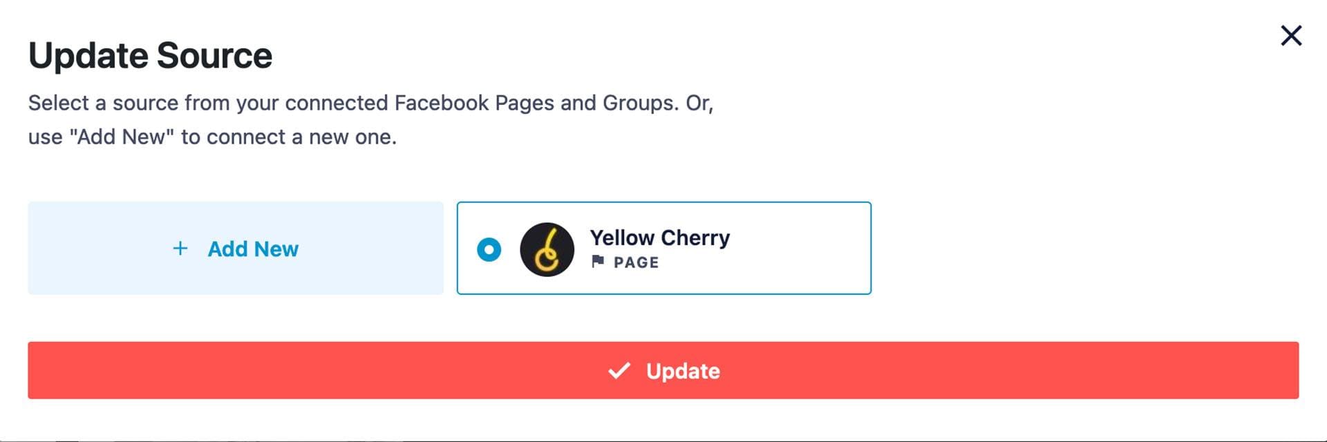 Change Social Media Feed Souce
